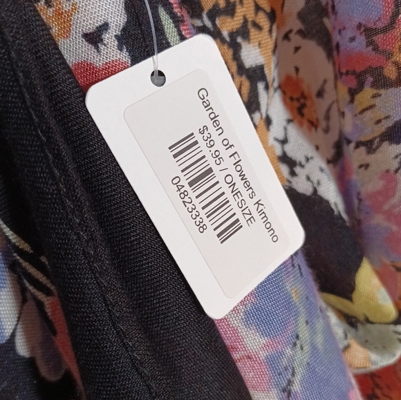 Ruggine garden of flowers kimono OS New Nwt - Picture 7 of 9